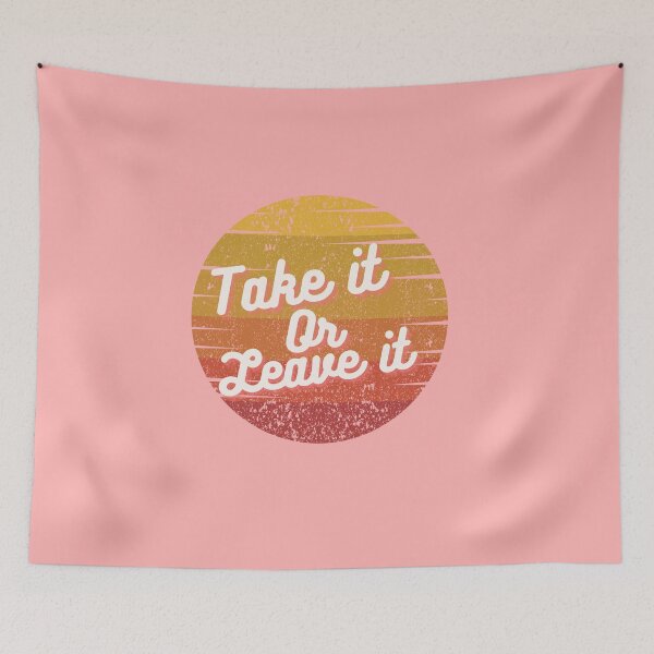 Item preview, Take it or Leave it! Orange Circle retro vintage design  designed and sold by Basma Store.