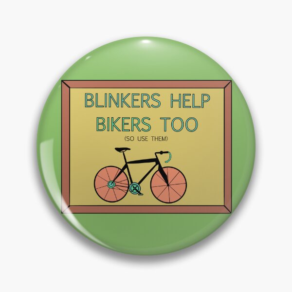 Item preview, Blinkers Help Bikers Too Warmer Tones designed and sold by thedigitalkrewe.