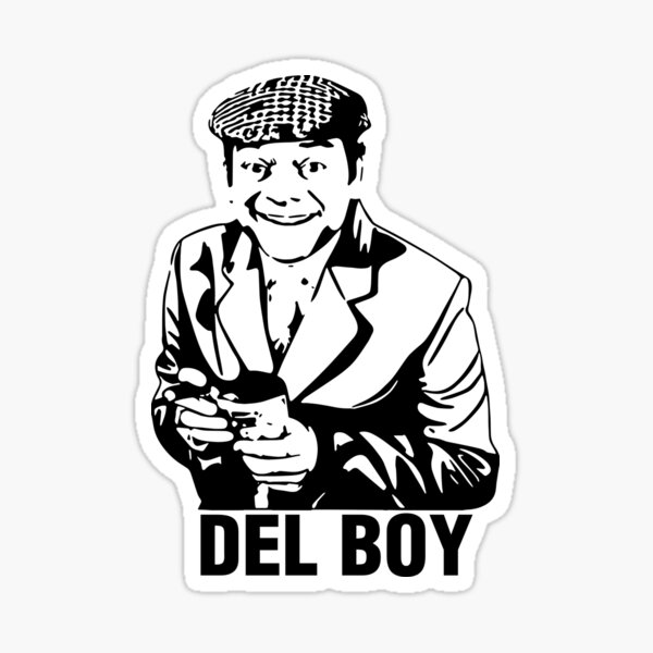 "Del Boy" Sticker for Sale by TacticTees | Redbubble