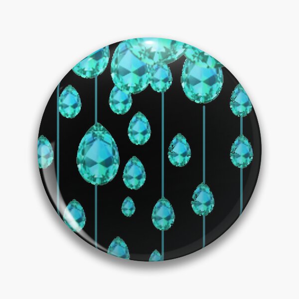 Item preview,  AQUA MARCH GEMS ABSTRACT PATTERNS DARK BLUE ART   designed and sold by sharlesart.