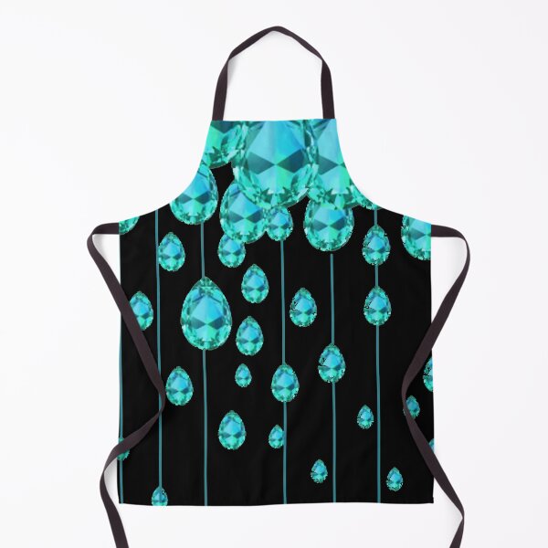 Item preview, AQUA MARCH GEMS ABSTRACT PATTERNS DARK BLUE ART designed and sold by sharlesart.