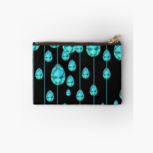 Item preview,  AQUA MARCH GEMS ABSTRACT PATTERNS DARK BLUE ART   designed and sold by sharlesart.