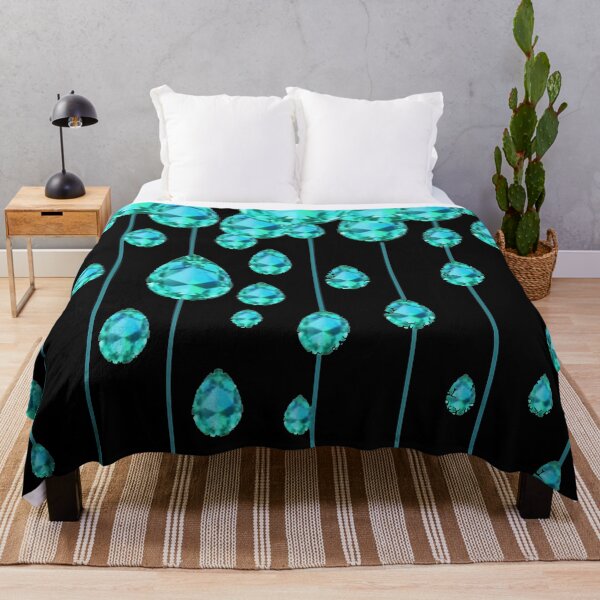 Item preview,  AQUA MARCH GEMS ABSTRACT PATTERNS DARK BLUE ART   designed and sold by sharlesart.