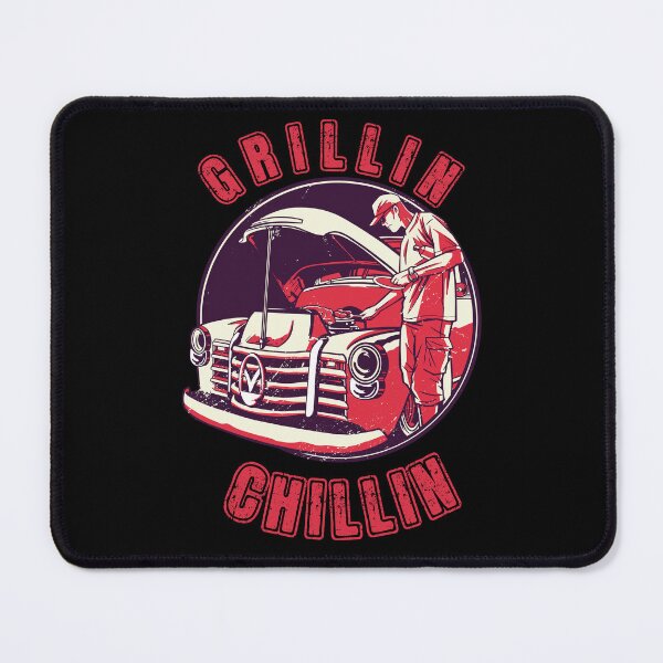 Item preview, Grillin' and Chillin' -  BBQ in vintage car motor designed and sold by Georgy09.
