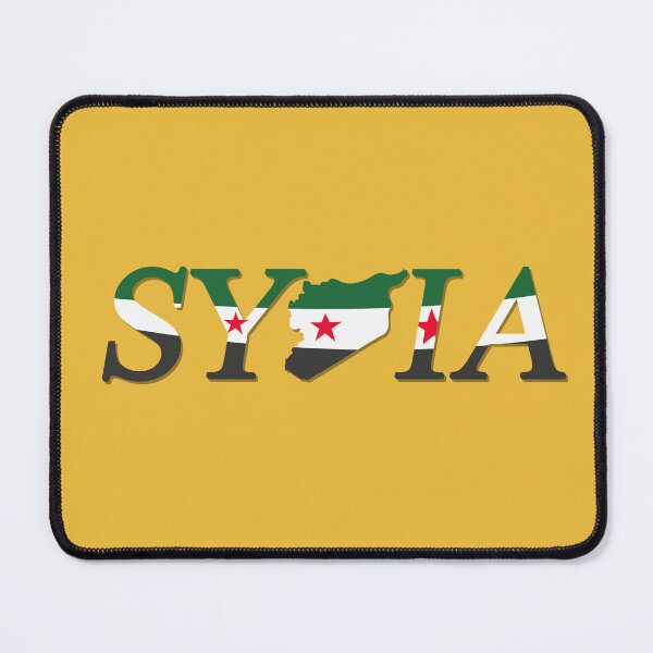 Item preview, Syria revolution Independence Flag Map designed and sold by Mo5tar.