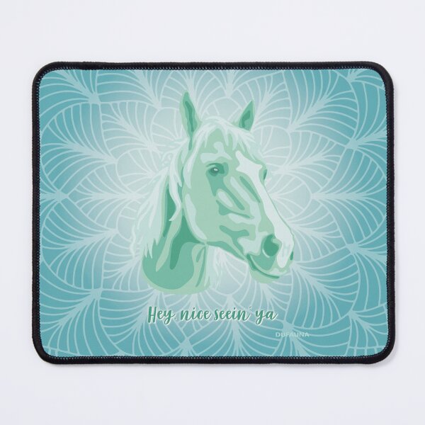 Item preview, Horse Neo Mint Smiling Face "Hey, nice seein' ya" designed and sold by DuFauna.