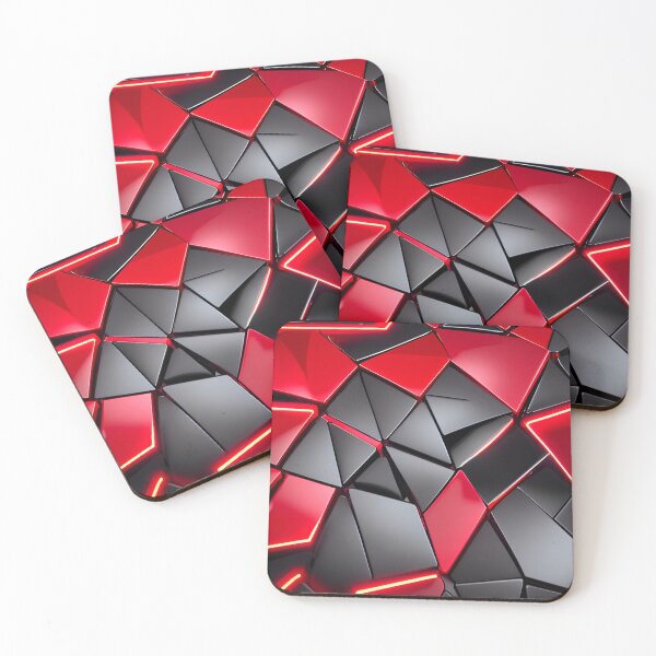 Item preview, Red and Black Modern Abstract Surface Decor 01 designed and sold by jumpercat.