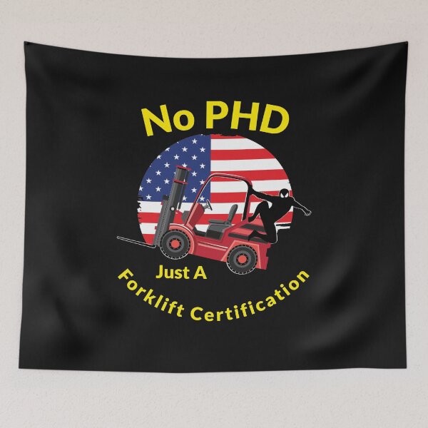 Item preview, Forklift Ninja, No PHD, Just a Forklift Certification RY designed and sold by TeamsterLife.