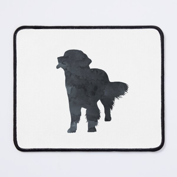 Item preview, Newfoundland, Newfie, Black, Dog Silhouette, Simple, Minimalist designed and sold by BittenByErmines.