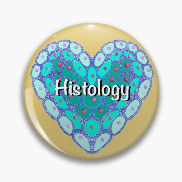 Item preview, I love histology, yellow background designed and sold by Osher-BioArt.