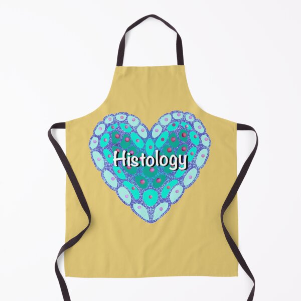 Item preview, I love histology, yellow background designed and sold by Osher-BioArt.