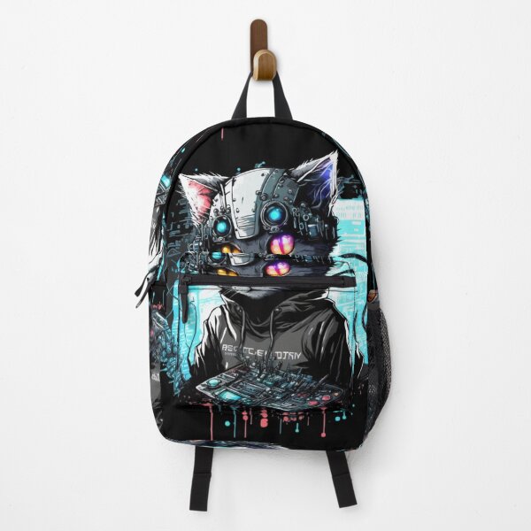Item preview, Cyberpunk Hacker Cat designed and sold by Shaani.