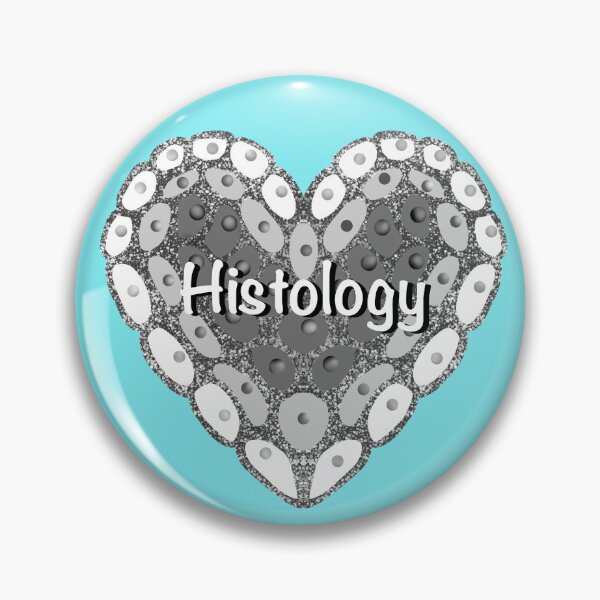 Item preview, I love histology, blue background designed and sold by Osher-BioArt.