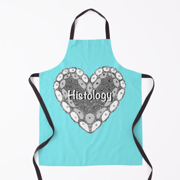 Item preview, I love histology, blue background designed and sold by Osher-BioArt.