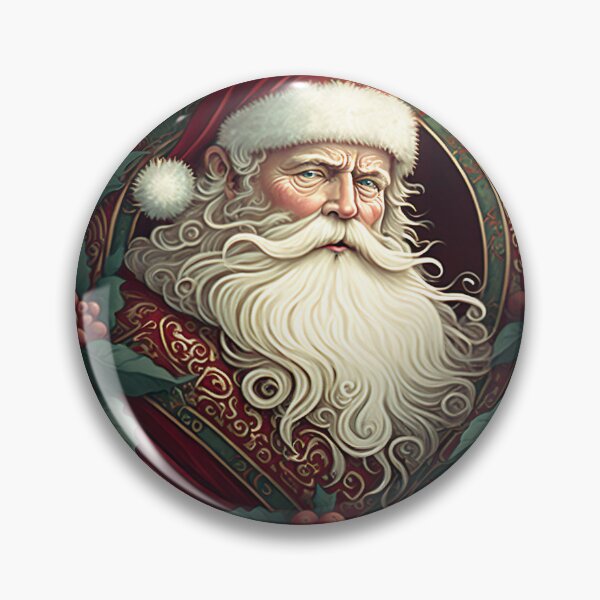 Item preview, christmas art nouveau santa claus portraits #6 designed and sold by Namo-Art.