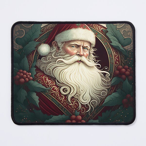 Item preview, christmas art nouveau santa claus portraits #6 designed and sold by Namo-Art.