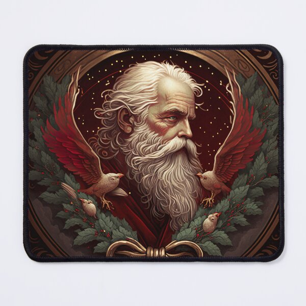 Item preview, christmas art nouveau santa claus portraits #7 designed and sold by Namo-Art.
