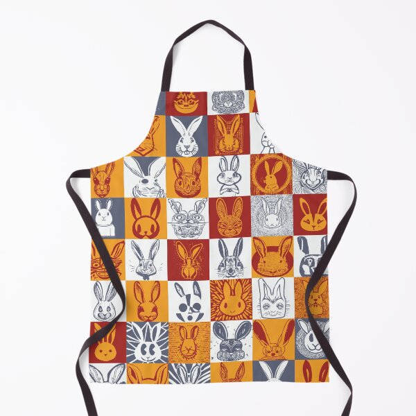 Item preview, Hawaiian Tribal and other styles Bunny Rabbit Face Check Checker Pattern designed and sold by pelagio.