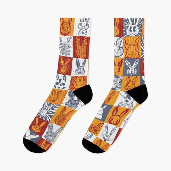 Item preview, Hawaiian Tribal and other styles Bunny Rabbit Face Check Checker Pattern designed and sold by pelagio.