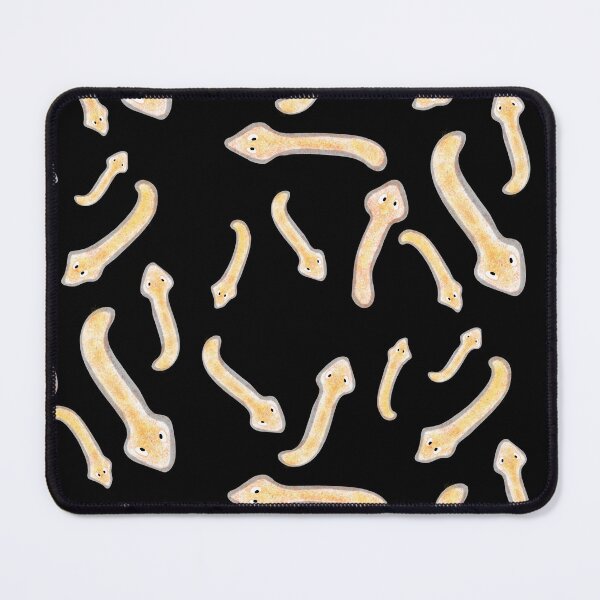 Item preview, Planaria model, black background designed and sold by Osher-BioArt.