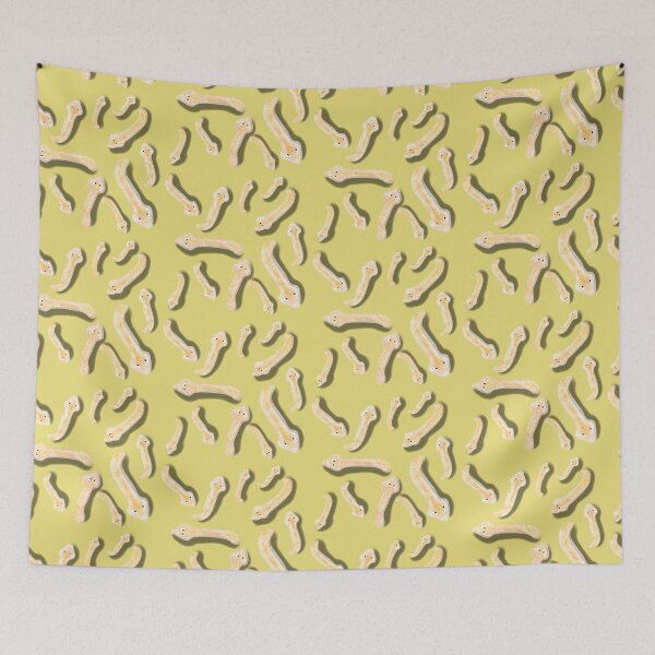 Item preview, Planaria model, yellow background designed and sold by Osher-BioArt.