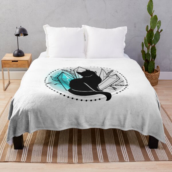 Item preview, Cat Silhouette, Blue Diamond Gems, Black Kitten , Grey designed and sold by adembulut.