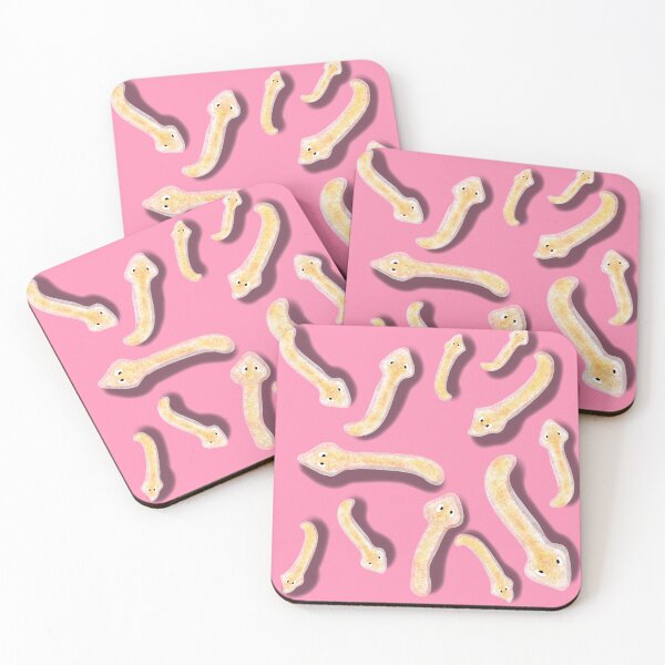 Item preview, Copy of Planaria model, pink background designed and sold by Osher-BioArt.