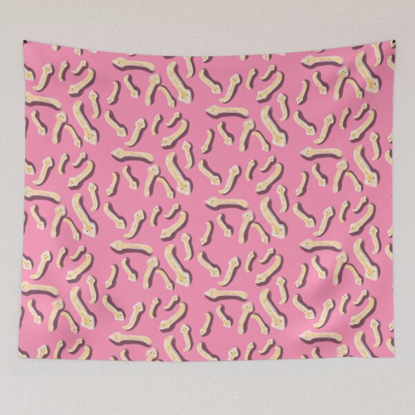 Item preview, Copy of Planaria model, pink background designed and sold by Osher-BioArt.