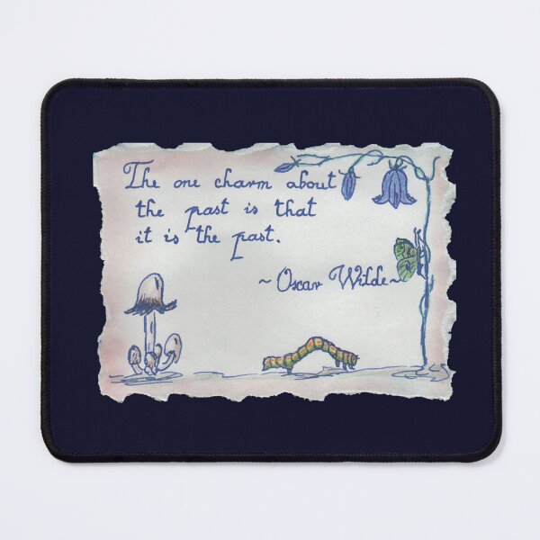 Item preview, Quote Card #2 - Oscar Wilde Quote The One Charm About The Past Handwritten Handdrawn designed and sold by WordsOf--Wisdom.