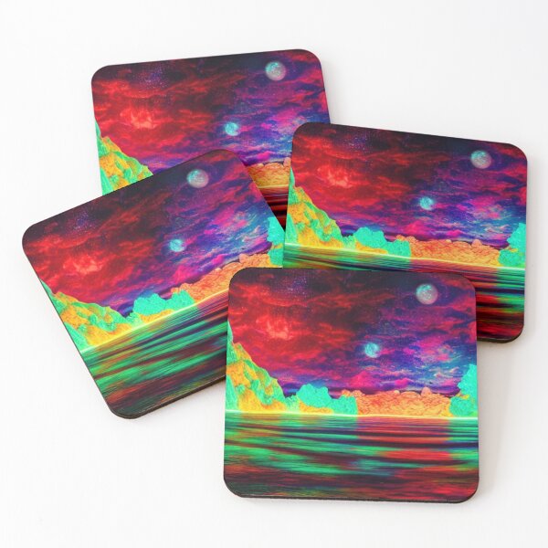 Item preview, Psychedelic sea nightscape designed and sold by dwhowe.