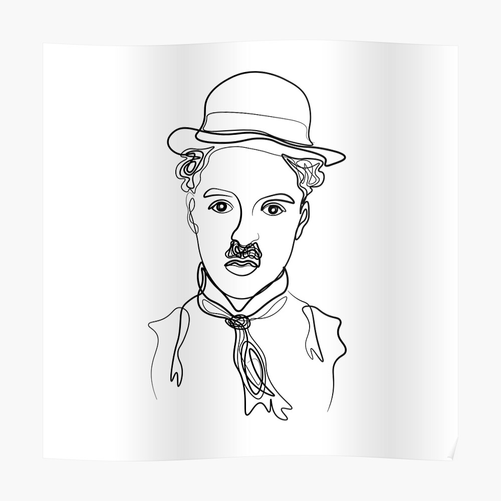 Great Pencil Sketch Of Charlie Chaplin  DesiPainterscom