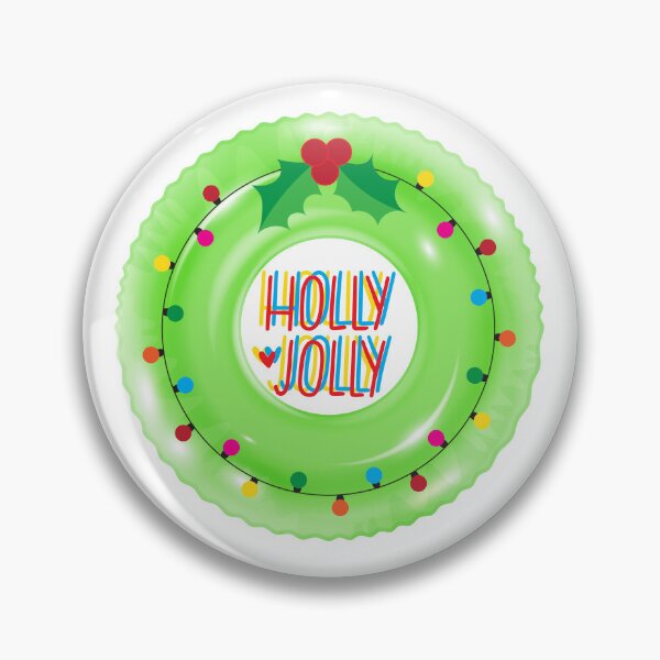Item preview, Holly Jolly Christmas Inflatable Tube designed and sold by KeturahCreative.