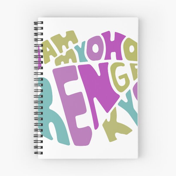 Item preview, Nam Myoho Renge Kyo Buddhist Mantra Muted Pink Green designed and sold by wordznart.
