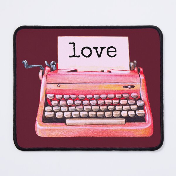 Item preview, Love Retro Typewriter Cute Red Valentine's Day Meme designed and sold by IceCreamMuseum.