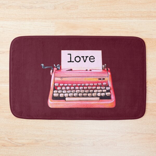 Item preview, Love Retro Typewriter Cute Red Valentine's Day Meme designed and sold by IceCreamMuseum.