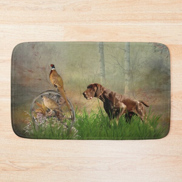 Item preview, German Shorthaired Pointer works , hunting pheasant designed and sold by TammyHunterArt.