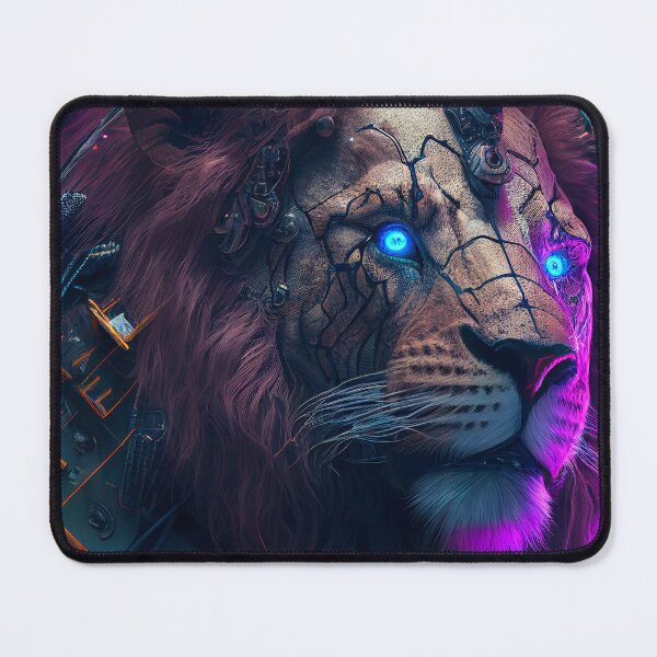 Item preview, Purple Cyberpunk Lion designed and sold by TortillaChief.