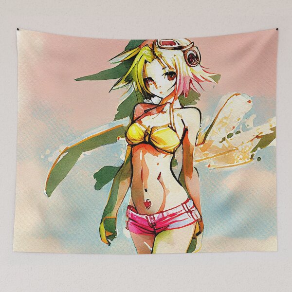 Aperçu de l'œuvre Anime Bikini Fille # 37 créée et vendue par Eynoxart.
