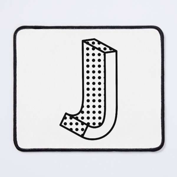 Item preview, 3D Ben Day Dot Isometric Letter J designed and sold by murialbezanson.