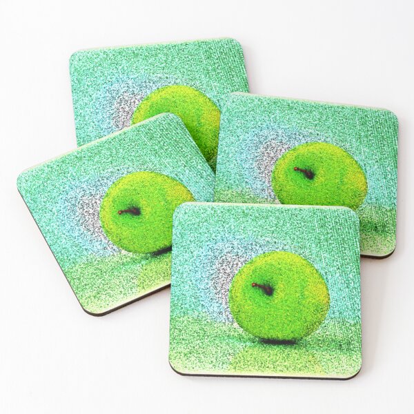 Item preview, "Green Apple Alone" Cute Photo. Buy Now designed and sold by Health And Fitness Posts e-Store.