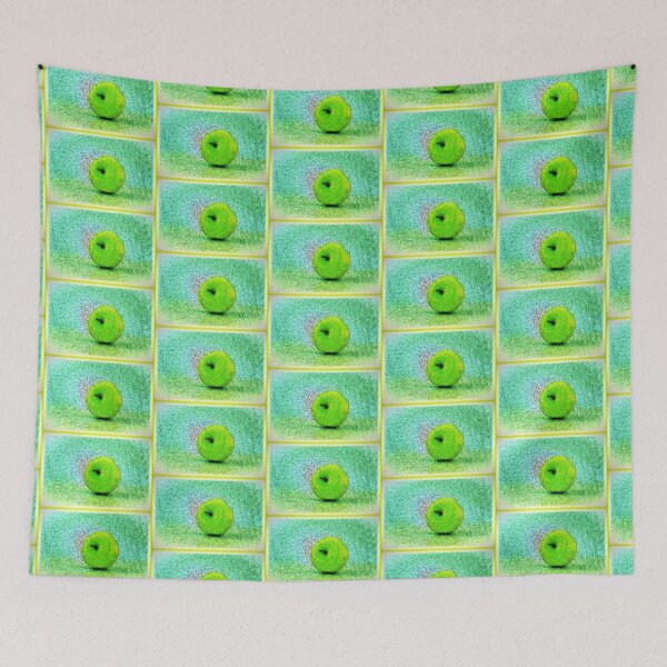 Item preview, "Green Apple Alone" Cute Photo. Buy Now designed and sold by Health And Fitness Posts e-Store.