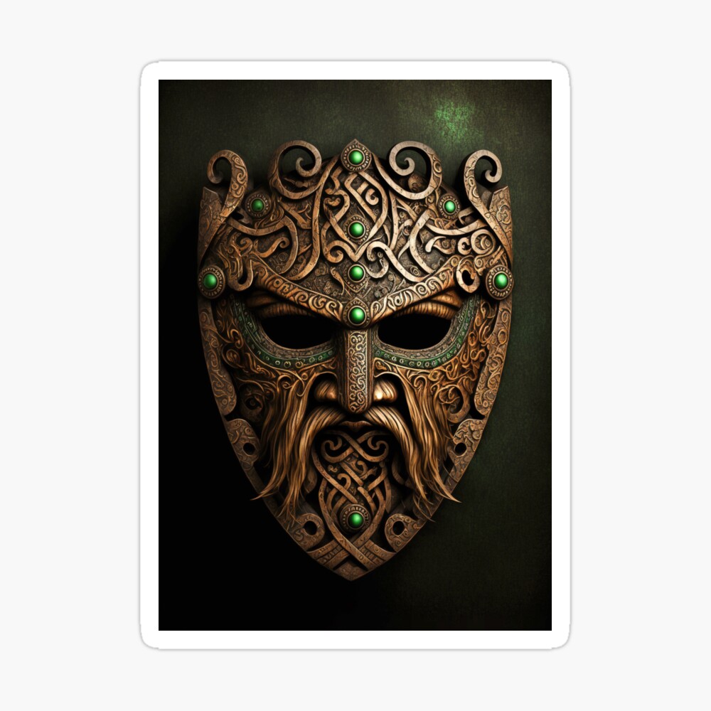 nød Fruity psykologisk Celtic mask II" Art Print for Sale by Arturo Vivó Giménez | Redbubble