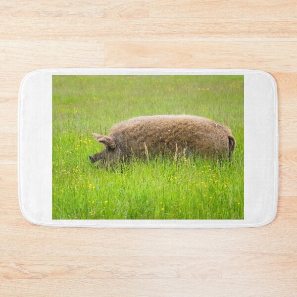 Item preview, Mangalica Pig Grazing in Summer Grass designed and sold by Dorset Girl.