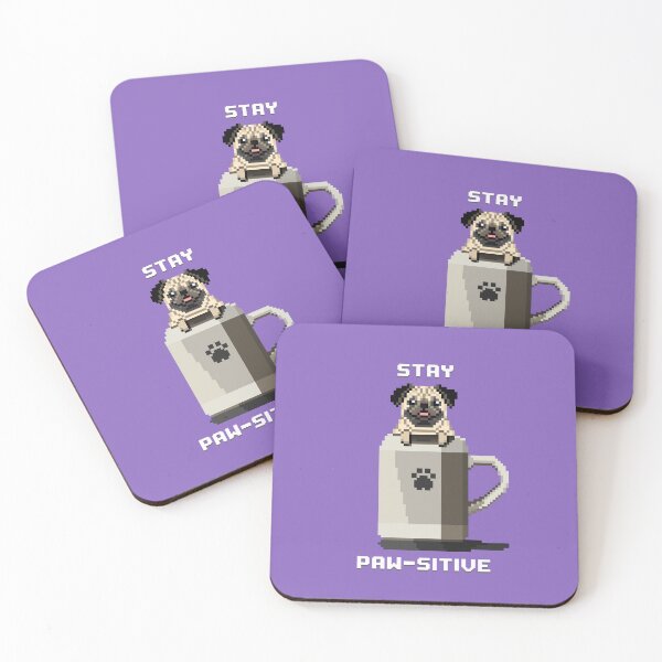Aperçu de l'œuvre Stay Paw-sitive (Lilac Bush) créée et vendue par PixelByFatbeard.
