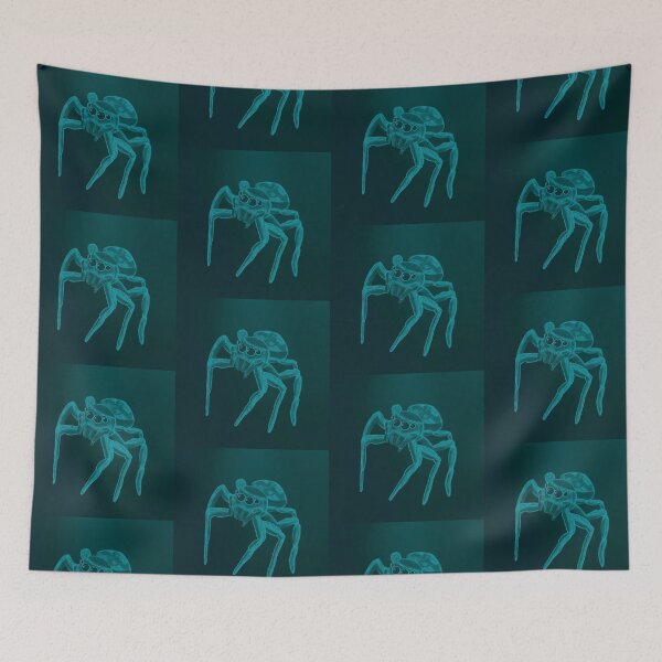 Item preview, Jumping Spider Drawing V22 (Light Blue 2) designed and sold by IgorAndMore.
