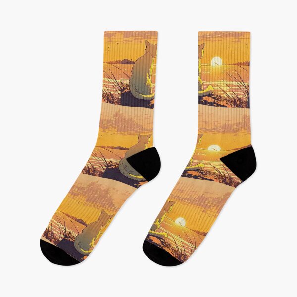 Item preview, cat looking at sunset designed and sold by Chillapy.