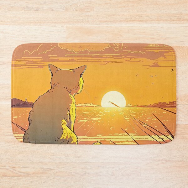 Item preview, cat looking at sunset designed and sold by Chillapy.