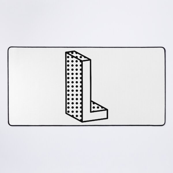 Item preview, 3D Ben Day Dot Isometric Letter L designed and sold by murialbezanson.