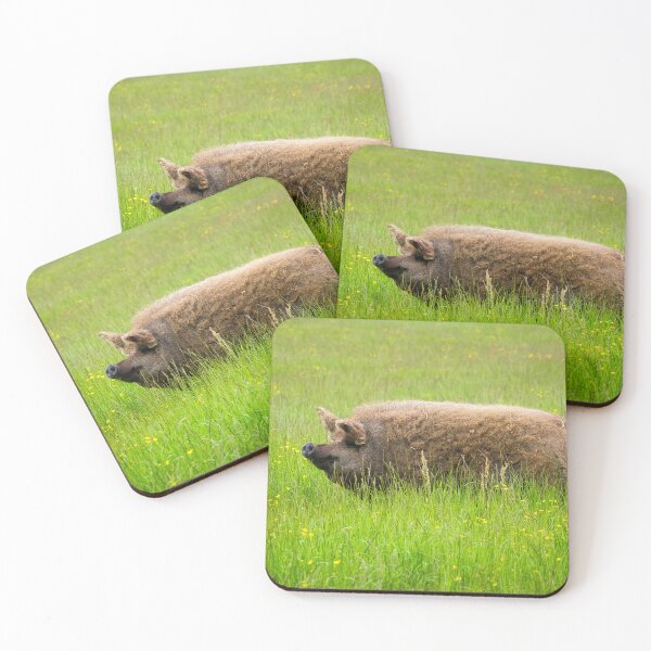 Item preview, Mangalica Pig Enjoying the Summer Grass designed and sold by Dorset Girl.