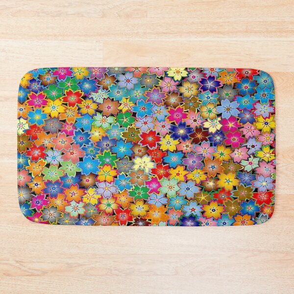 Item preview, Multi Flowers Surreal Abstract Whimsical Psychedelic Print designed and sold by posterbobs.